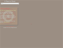 Tablet Screenshot of aplacetoshoot.net